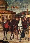 CARPACCIO, Vittore Triumph of St George (detail) dsf oil on canvas